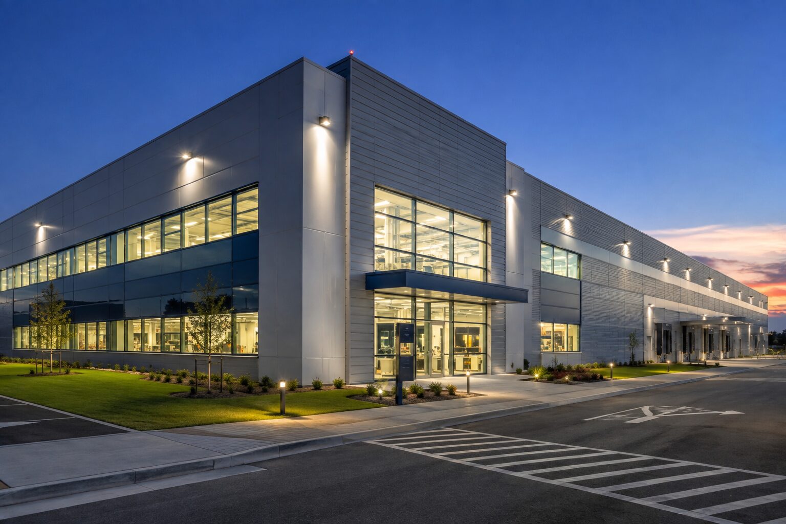 Edificio industriale realizzato con sistemi costruttivi a secco Solution a Ladispoli